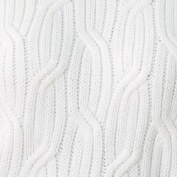 ENTRO What's Going On Cream White Feather Trim Sweater in the Size Medium - Picture 13 of 14